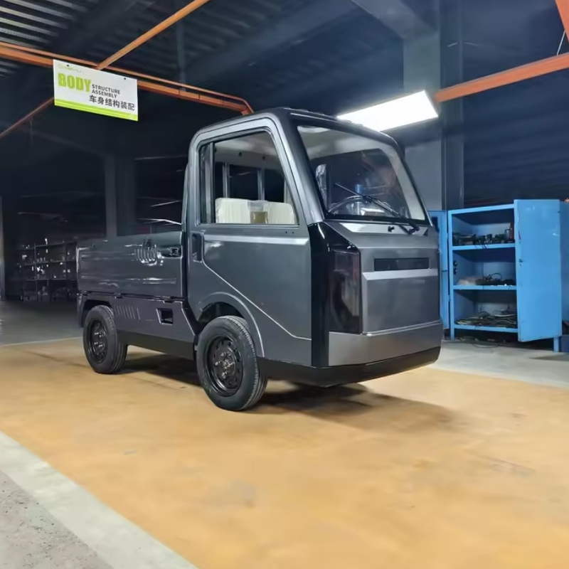 Multifunctional Foldable Small Truck Utility Vehicle Electric Pickup EV Electric Large Cargo Transportation Space for City Food Carts