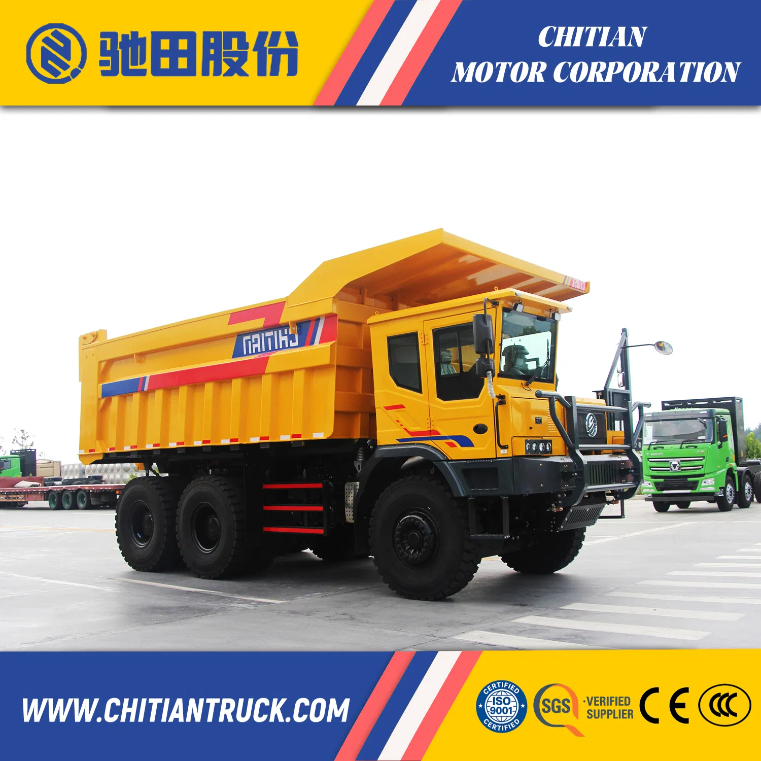 CT130K Heavy-Duty Mining Dump Truck for Open-Pit Operations Durable Heavy-Duty Haul Truck for Mining Applications