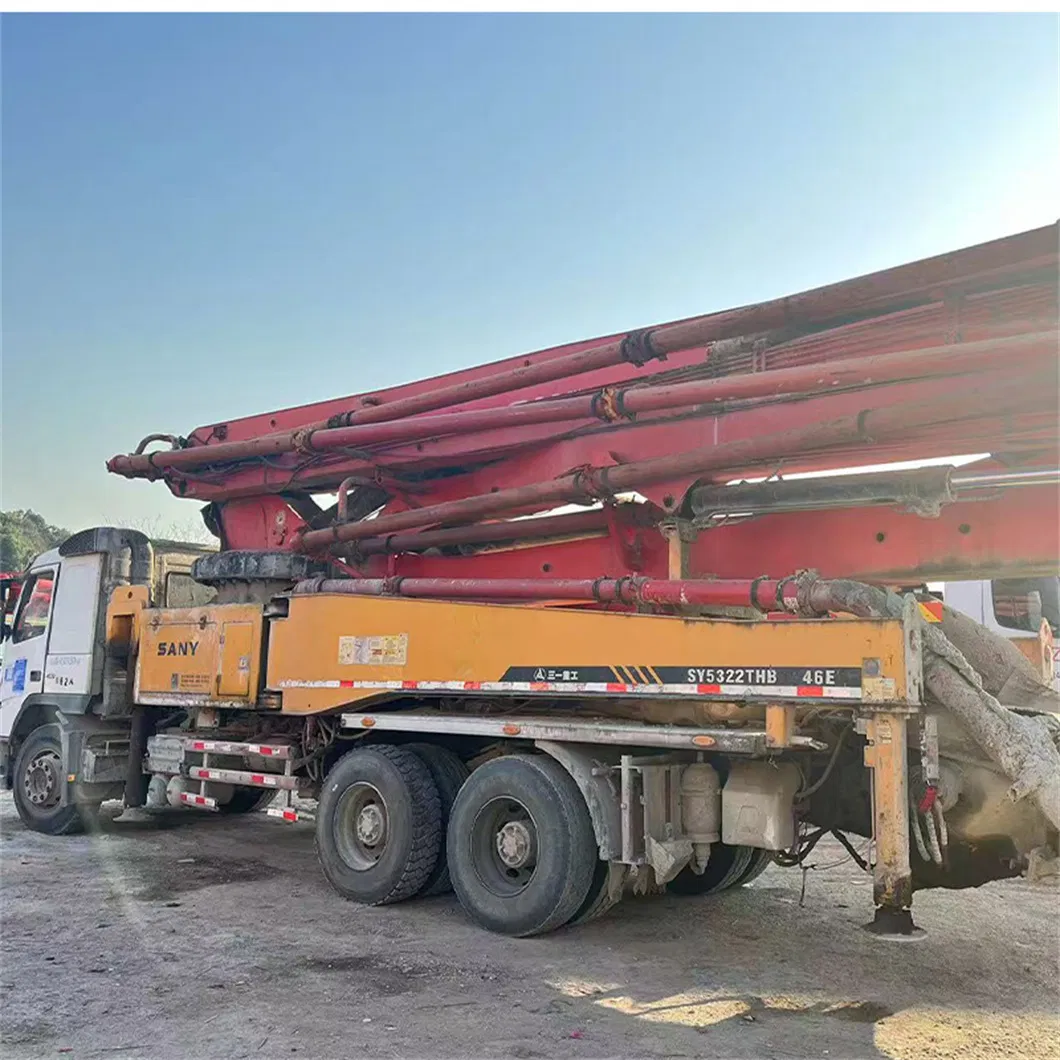 Concrete Pumper Used Truck System Powered by Sany Second Hand Cement Boom Pump