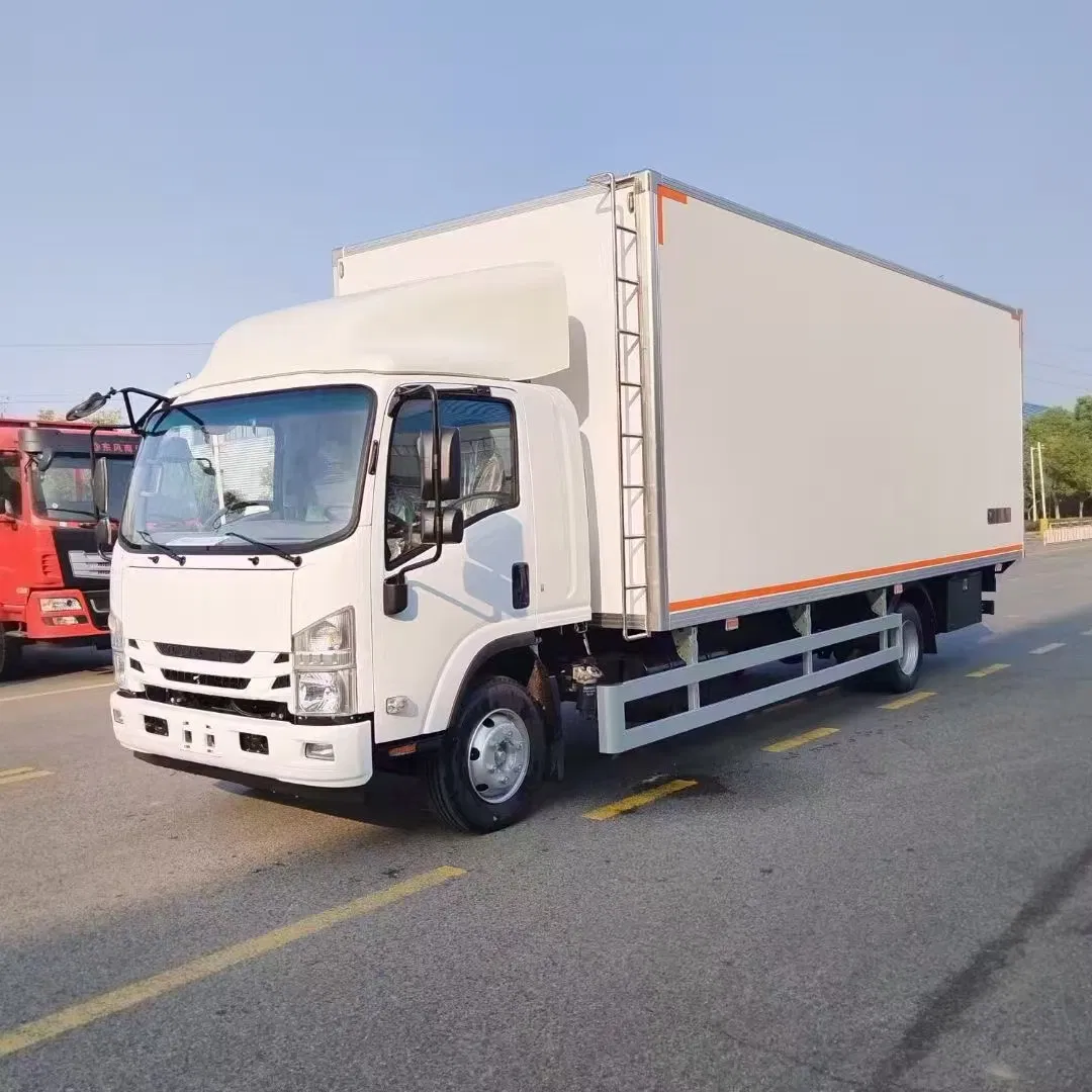 Used Isuzu Vegetable Transport Truck, Milk Transport Refrigerated Truck
