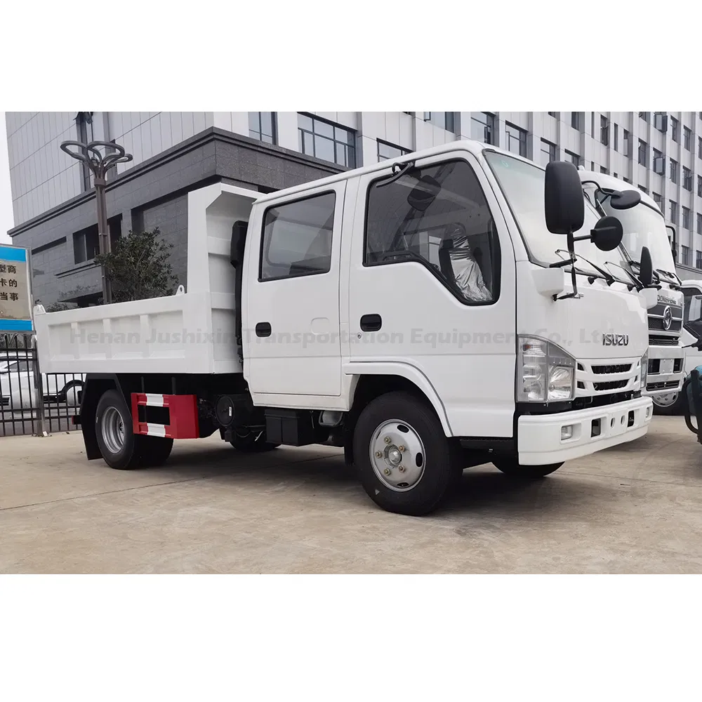 Waste Disposal 4X2 3-5tons Dumpster Double Row Cab Mini Dumper 120 HP Euro 3 Rhd Tipper Trucks Small Light Duty Dump Truck for Construction Material