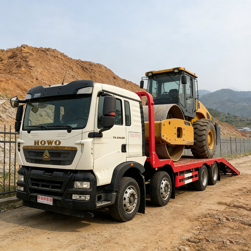 8×4 Heavy Duty HOWO Flatbed Truck for Large Machinery Transport Durable
