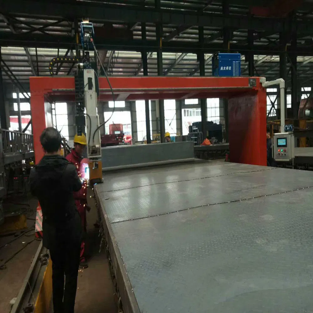 Automatic Laser Tracking Trailer Truck Carriage Steel Plate MIG Welding Robot System