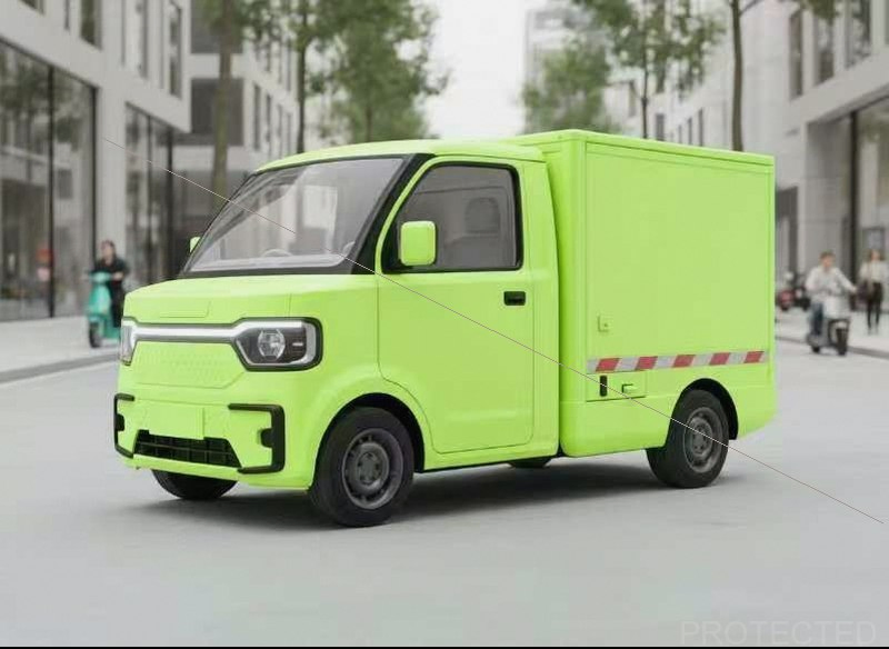 Battery Electric Vehicle (BEV) 2-Seater Mini Pickup Truck for Urban Delivery, EEC Certified with Lithium Battery, Factory Price