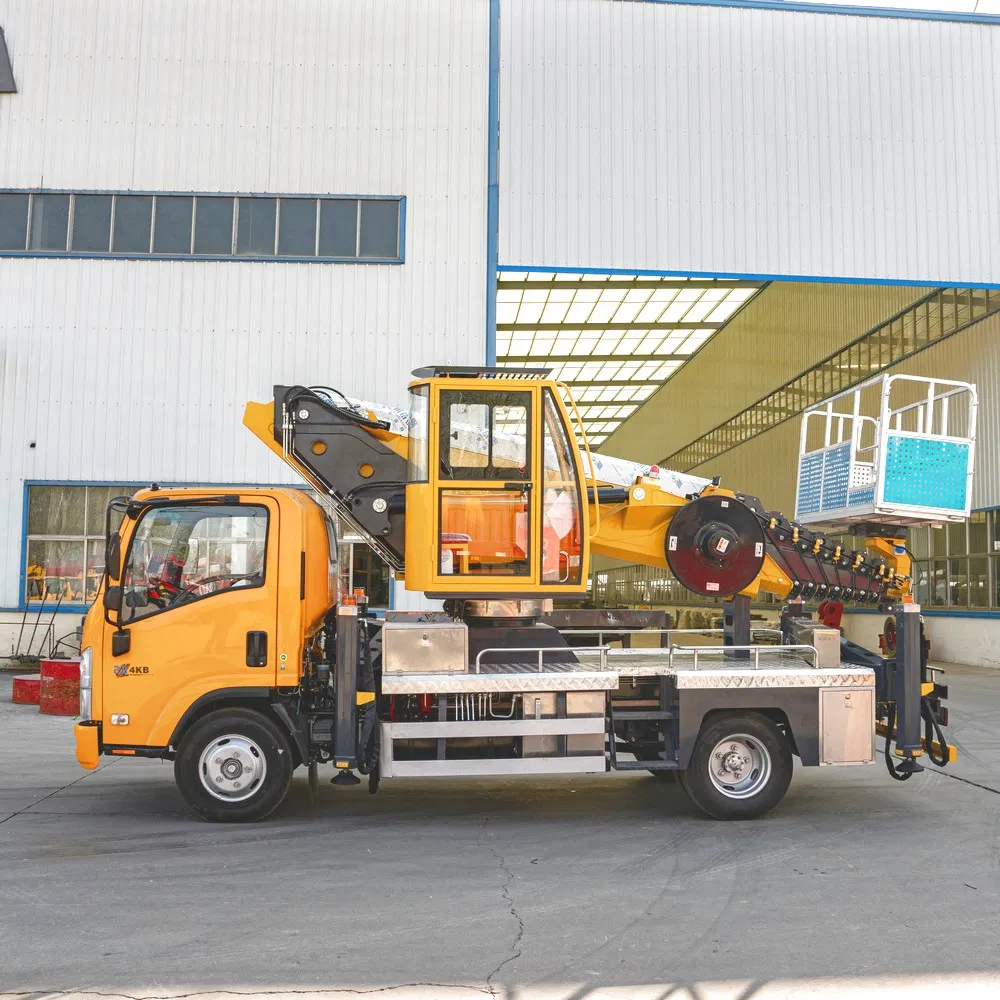 Made in China 35m Straight Boom Aerial Work Vehicle Installation Aerial Work Truck High Load Capacity Customizable Configuration