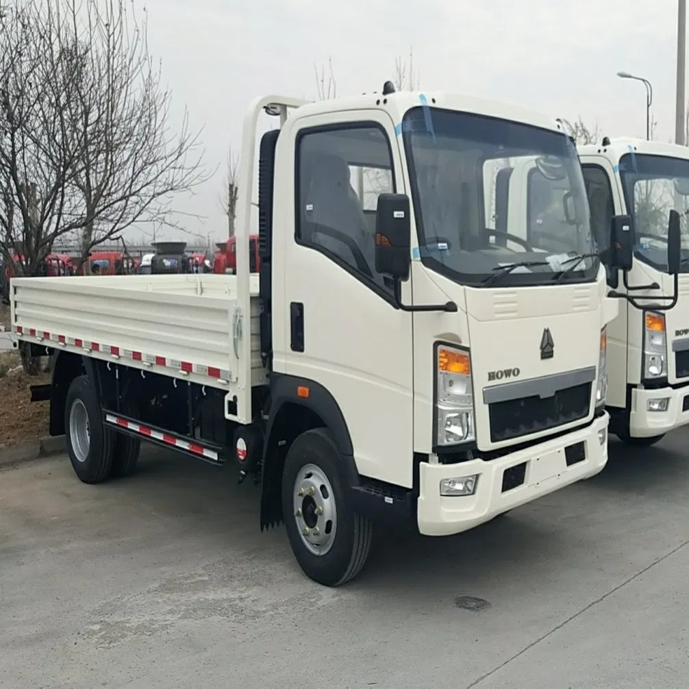 Low Price China Cheap Sinotruk HOWO 4X2 371HP 400HP Used Second-Hand New Small Mini Lorry Stake Flatbed 3 5 6 8ton Transport Trucks Light Cargo Van Box Truck