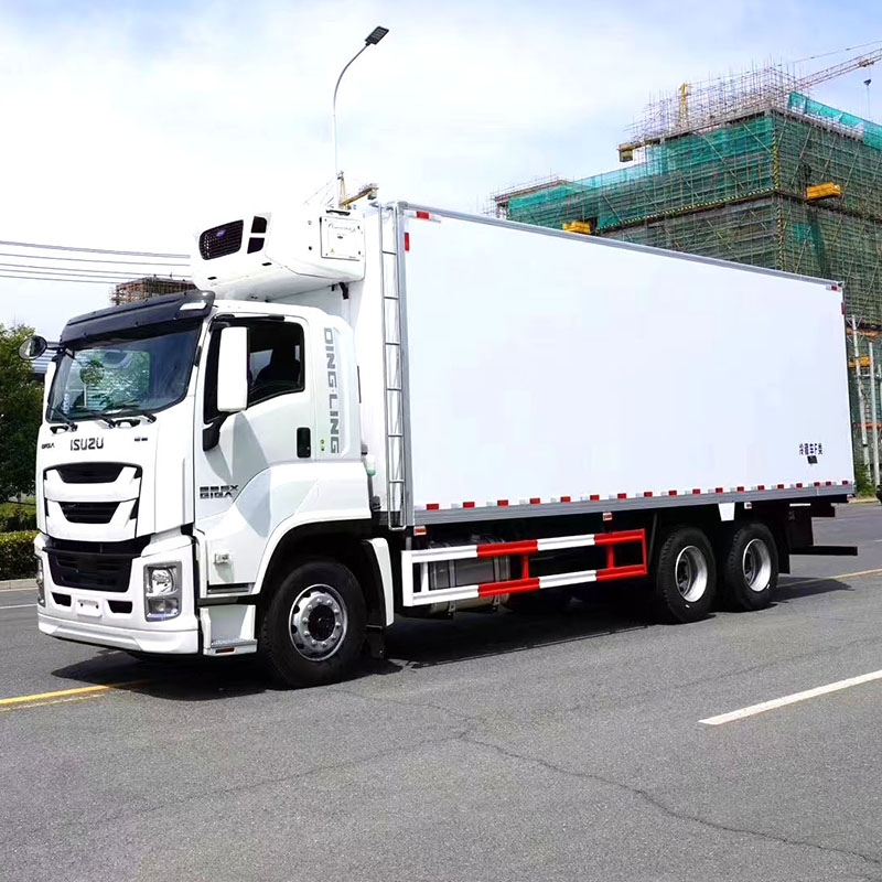 I Suzu15t Refrigerated Truck Right-Hand Drive, Large Refrigerator Transport Truck Frozen Van Truck