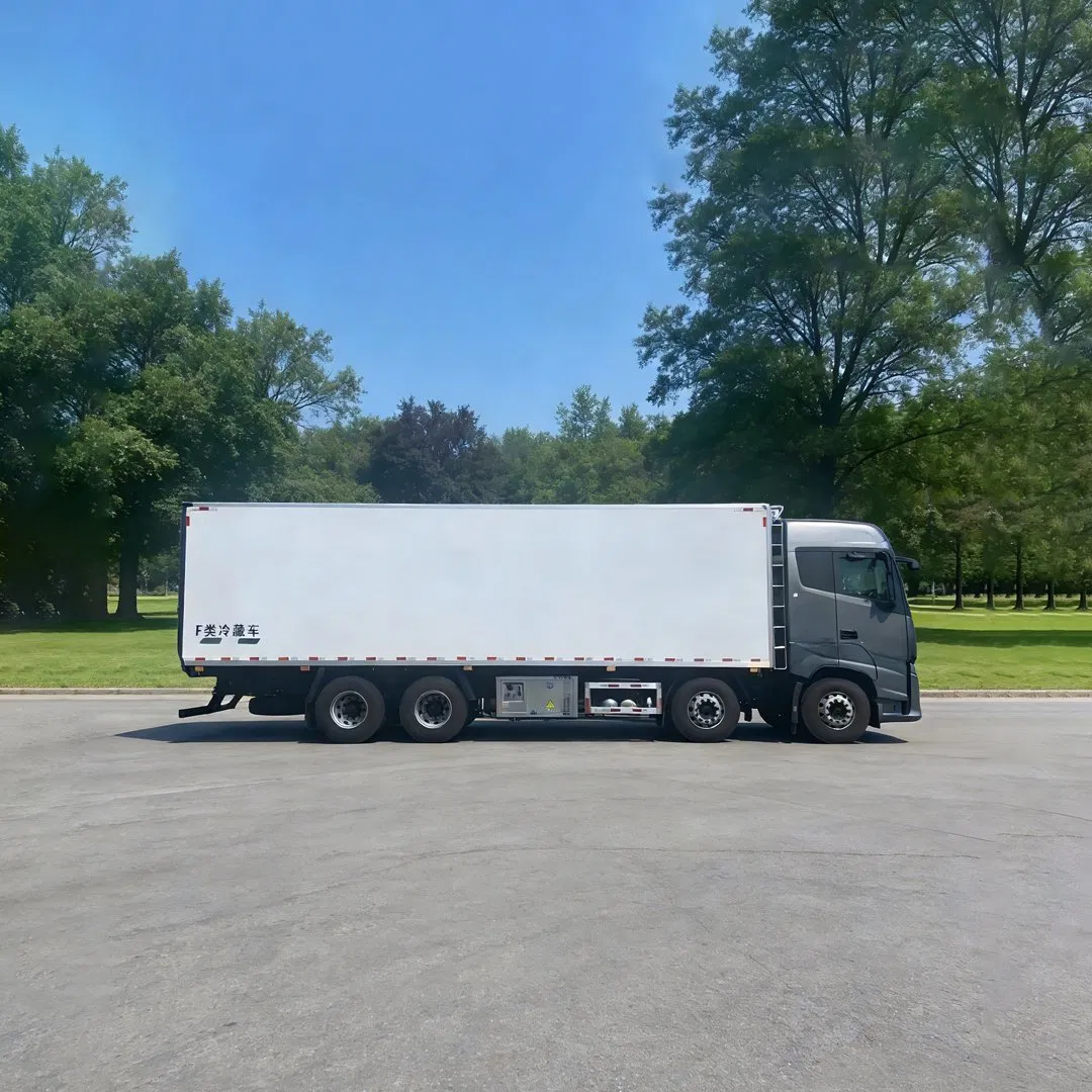 Foton Auman Galaxy 490 Camion Refrigere 8X4 60m³ 25t Large Capacity Van Refrigerator Cargo Vehicle Refrigerated Truck Cooling Lorry Cold Chain Reefer Trailer