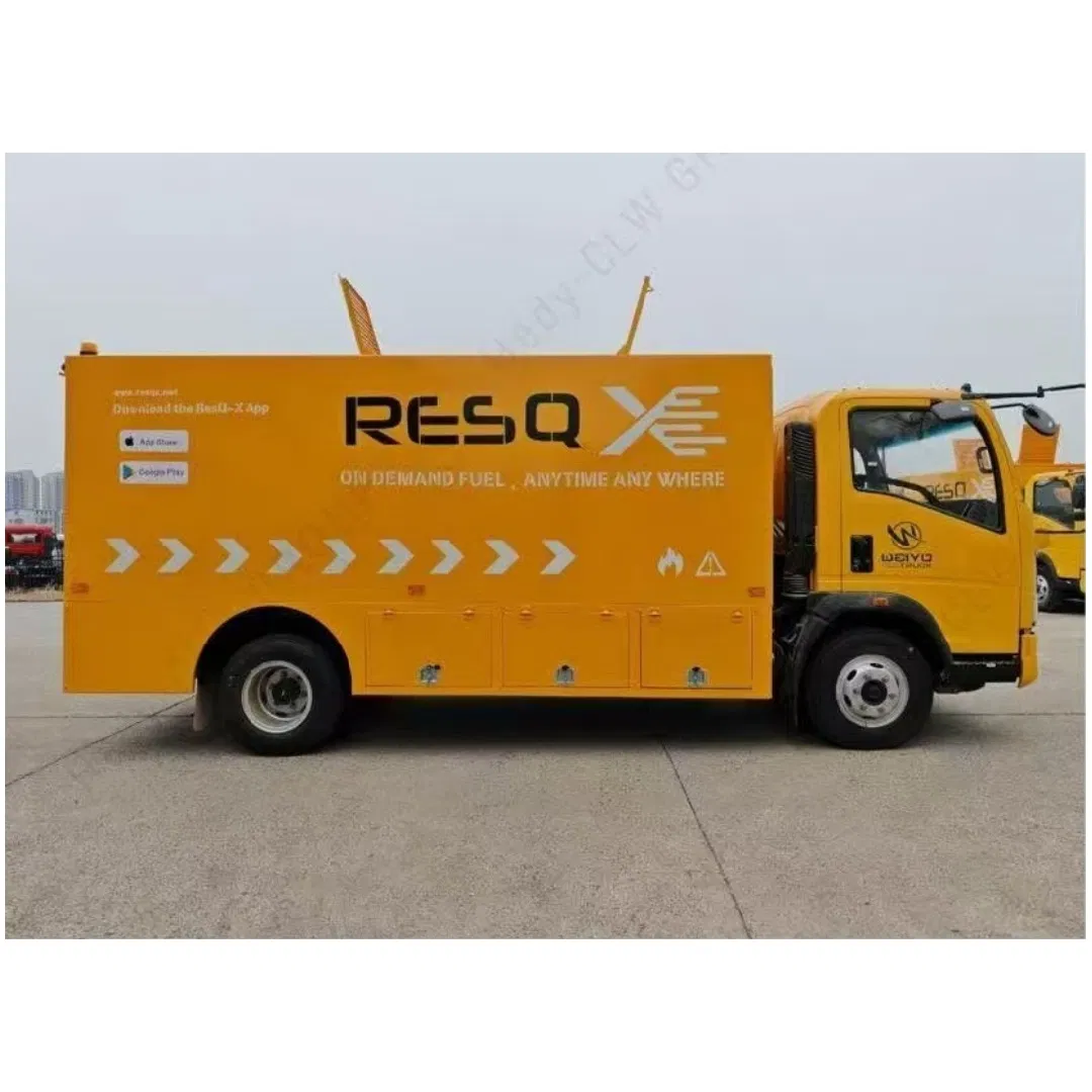 HOWO Cafu Mobile Refueling Truck Operation Compact Flexible Custom Coating Logo Dual Tank Diesel &amp; Petrol Urban Fuel Delivery for Philippines