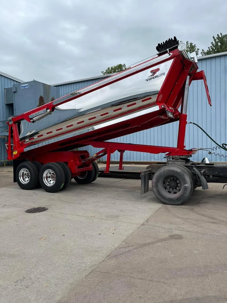 Factory Direct Sale PVC Dump Trailer Truck Mesh Cable Tarp System