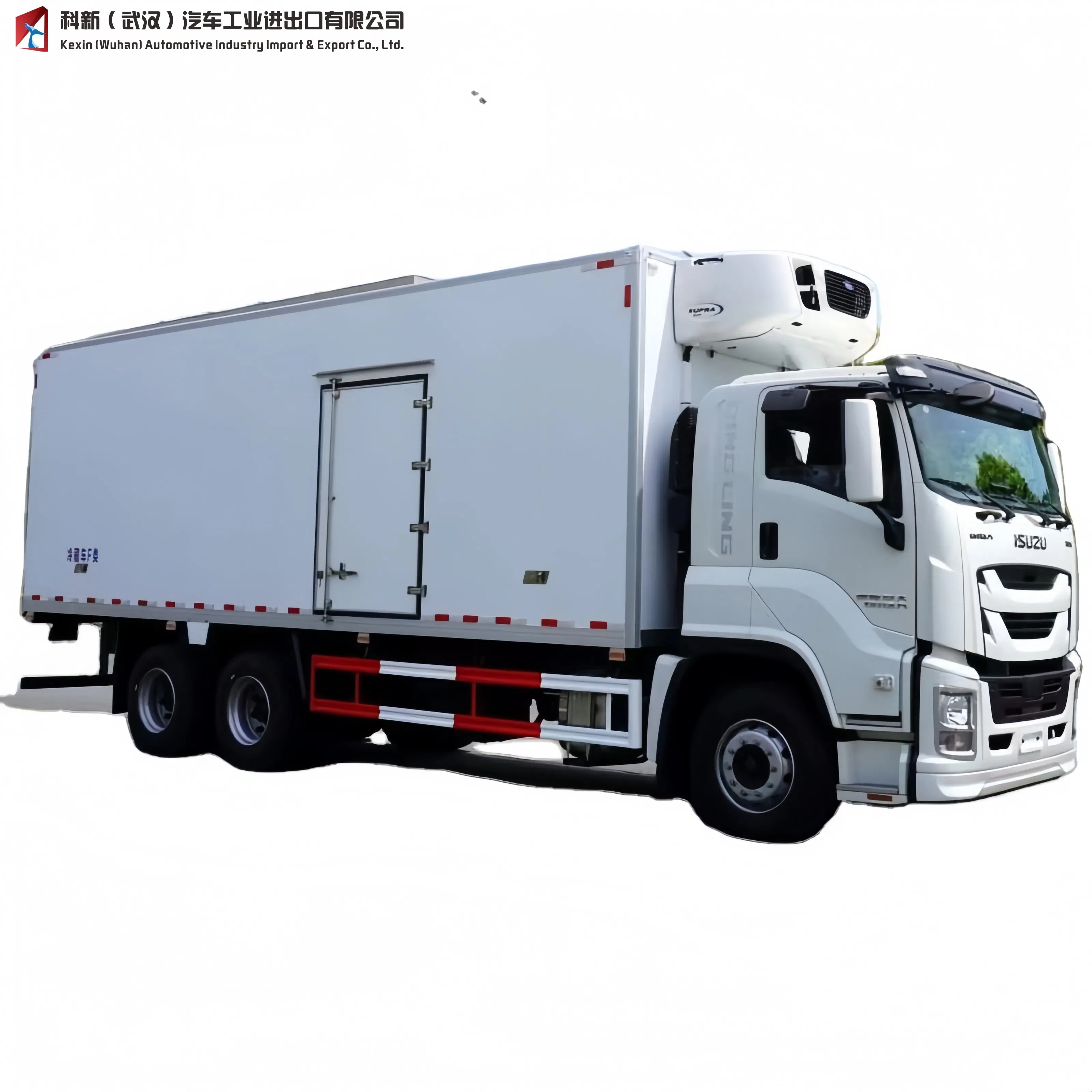 Euro 5 Qinglin G Isuz U Giant Coffee 6.8-Meter Refrigerated Truck New Diesel Vegetables Fruits Meat Transport Cold Chain Storage