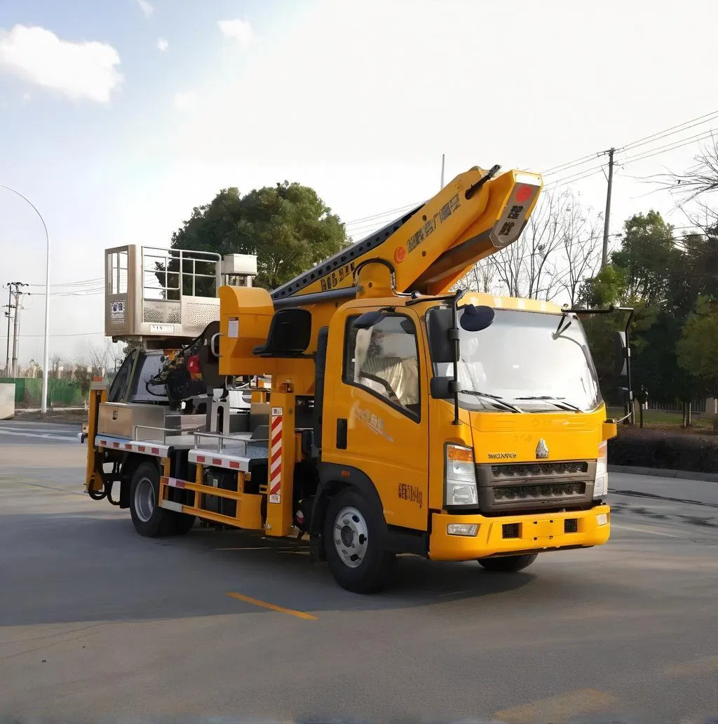 Sinotuck 33m Aerial Work Vehicle Truck with a Small Aerial Platform