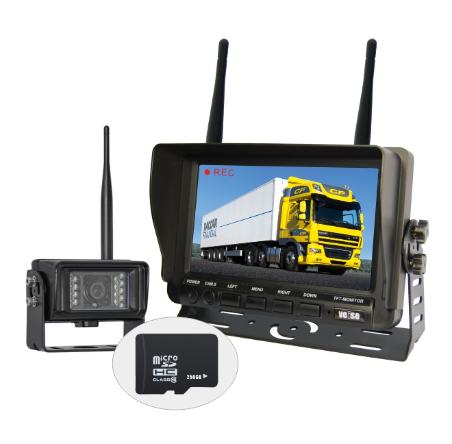 1080P DVR Waterproof Wireless Reversing Monitor System for RV/Truck/Semi-Trailer/Box Truck