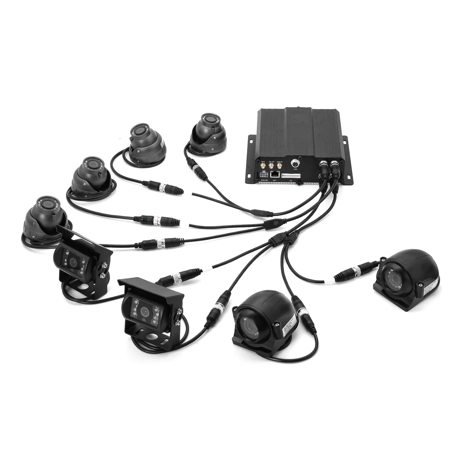 4G GPS 4tb HDD Mdvr 8CH 1080P Digital Video Recorder Truck Camera Fleet Management System for H265 Bus and Truck Mobile DVR