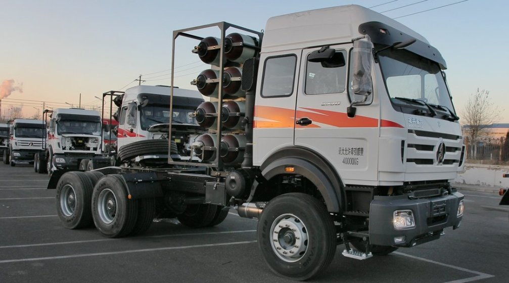 Beiben Tractor Truck 6X4 10 Wheeler Container Transport Truck Bei Ben Tractor Head Truck Price