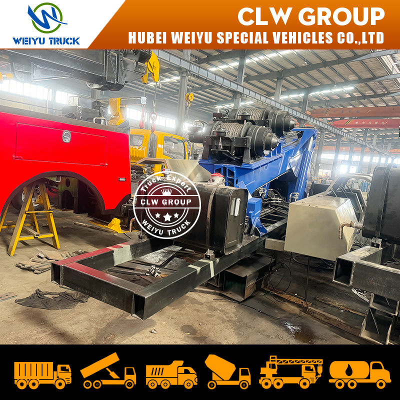 OEM 16t/20t/25t/40t Wrecker Towing Body Equipment DTU Mounted on Truck Chassis Detachable Wrecker Unit