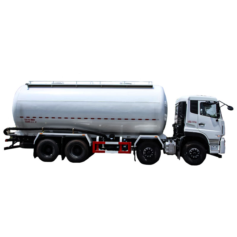 Dongfeng Tianlong 60tons 30m³ 8X4 Low Density Powder Material Tanker Van Transport Vehicle Bulk Cement Powder Material Transport Tanker Truck
