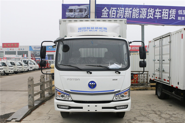 Hot Selling Foton 4X2 LHD 4-5t Electric Van Truck for Urban Logistics Distribution