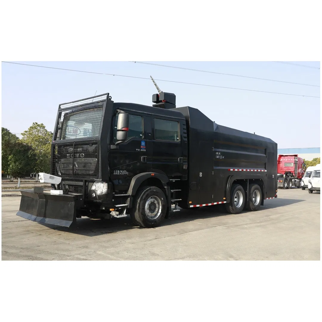 Cnhtc Class II Fire Chassis Refitted 11cbm HOWO 25t Anti-Riot Water Cannon Vehicle Anti-Terrorism Riot Control Truck