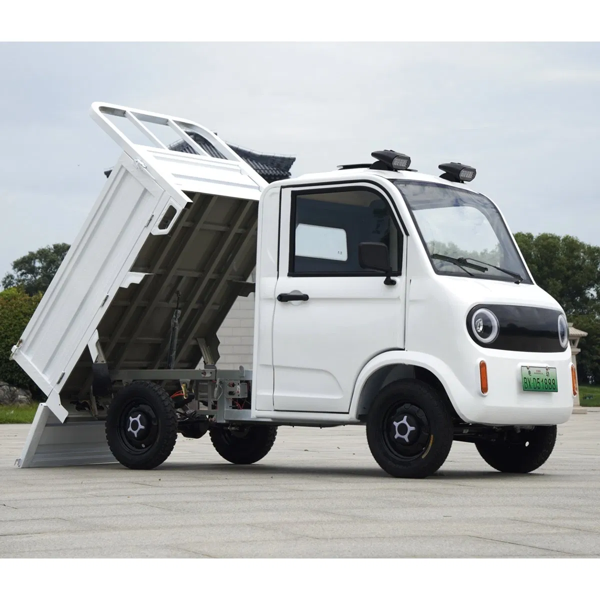 Senka New Energy Vehicles Four-Wheel Single Row 2 Seats Delivery Pickup Truck