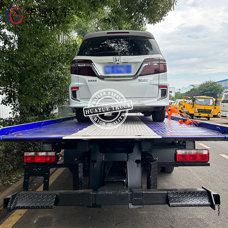 FAW Towing Recovery Flatbed Truck for Heavy-Duty Vehicle Transport Solutions