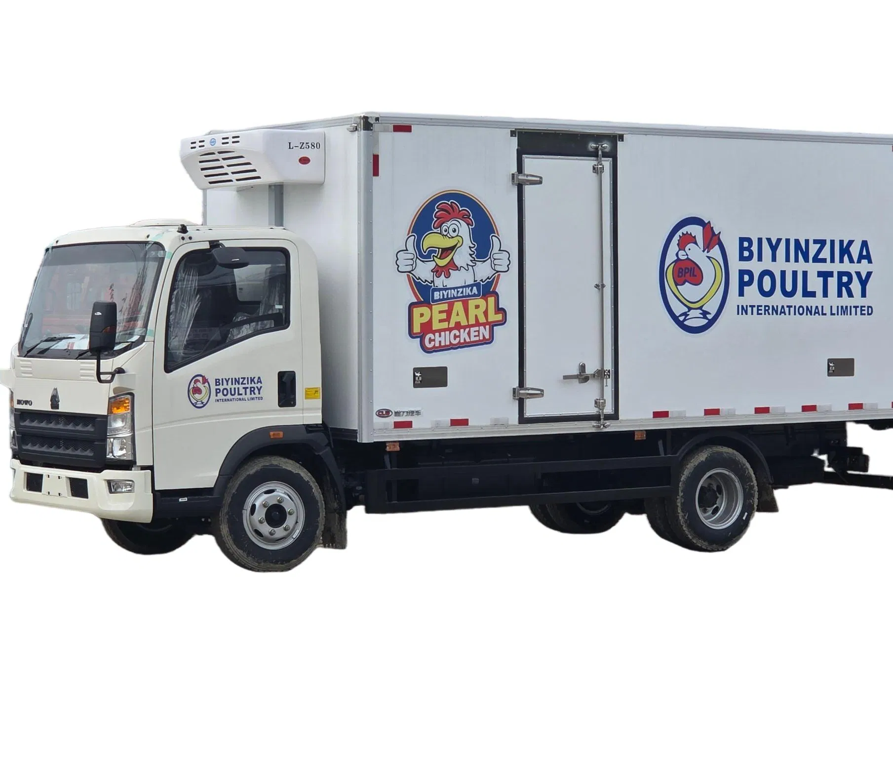 Hot Sale Small 4X2 HOWO Mini 5ton 6ton 8ton 10ton Freezer Van Cargo Refrigerated Van Truck for Meat Fish Seafood Transport in Africa