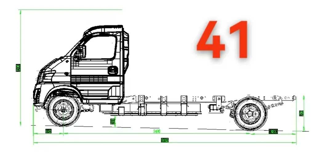 Cargo Truck Rear View