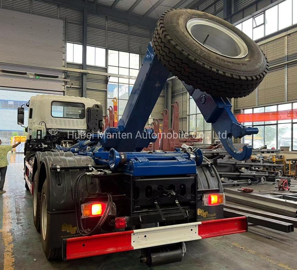 Isuzu Giga Hydraulic Lifter Bin Garbage Truck with Roll Arm Container for Transport Garbage