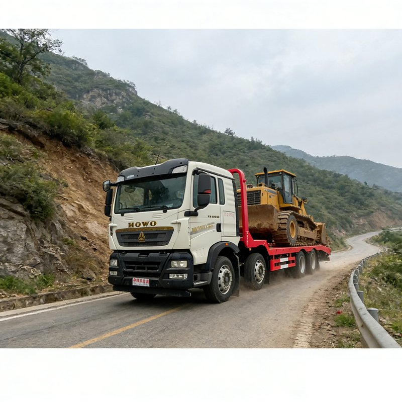 8×4 Heavy Duty HOWO Flatbed Truck for Large Machinery Transport Durable