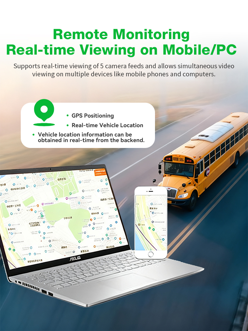 10" Waterproof Touch Screen 4G WiFi Adas DMS Logistics &amp; Delivery Truck DVR Recorder Bsd Camera Monitoring System Support Cmsv6 Platform GPS Positioning
