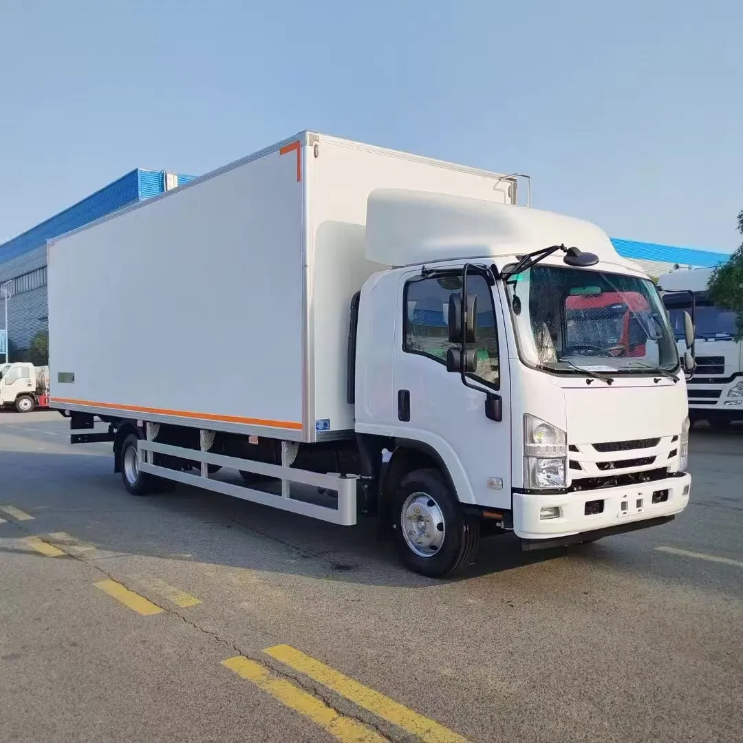 Used Isuzu Vegetable Transport Truck, Milk Transport Refrigerated Truck