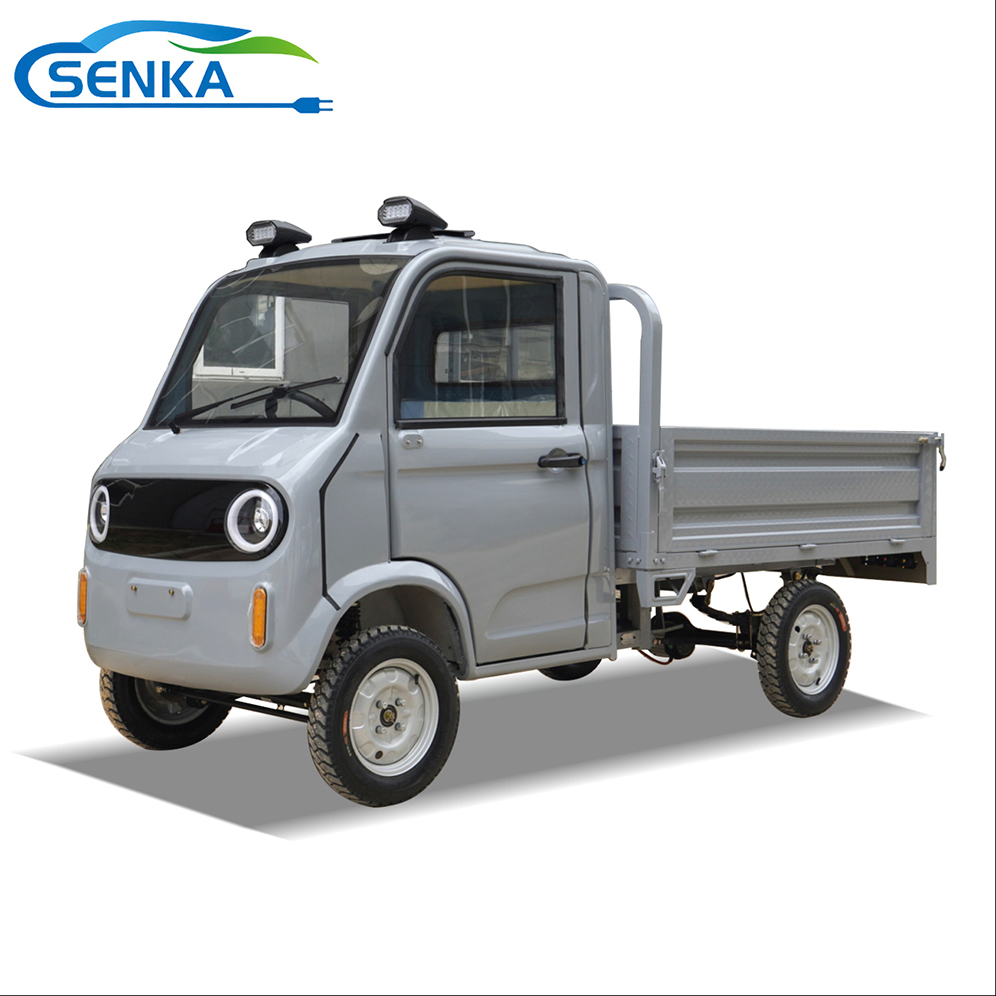Senka New Energy Vehicles Four-Wheel Single Row 2 Seats Delivery Pickup Truck