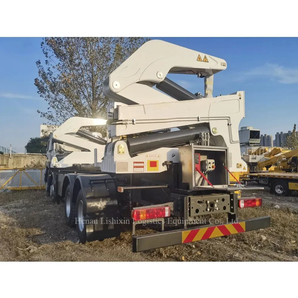 Sinotruk HOWO 430HP 37 Tons Truck Cranes Side Crane Container Transport Vehicle