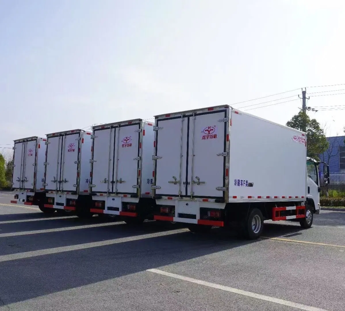 Isuzu Elf Kv100 140HP 4X2 4.015m Refrigerated Truck Refrigerator for Transport Food