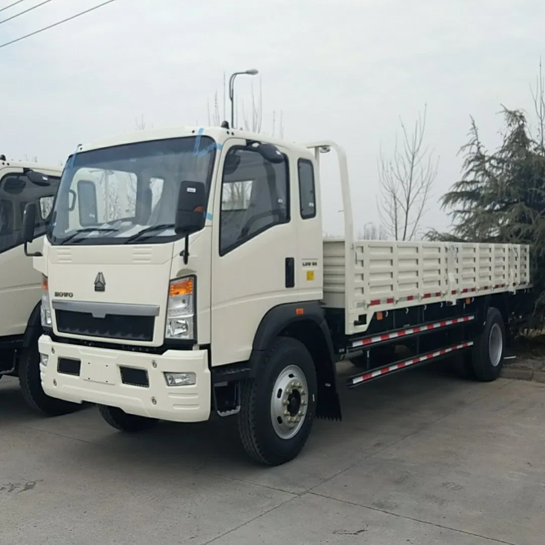 Low Price China Cheap Sinotruk HOWO 4X2 371HP 400HP Used Second-Hand New Small Mini Lorry Stake Flatbed 3 5 6 8ton Transport Trucks Light Cargo Van Box Truck