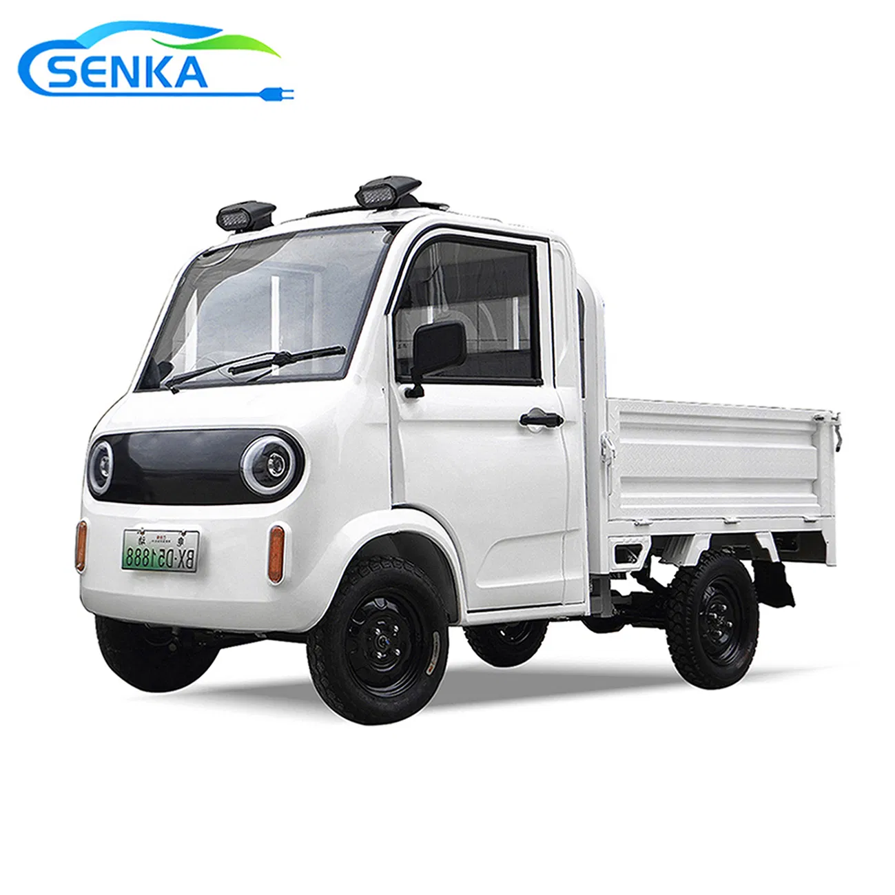 Senka New Energy Vehicles Four-Wheel Single Row 2 Seats Delivery Pickup Truck