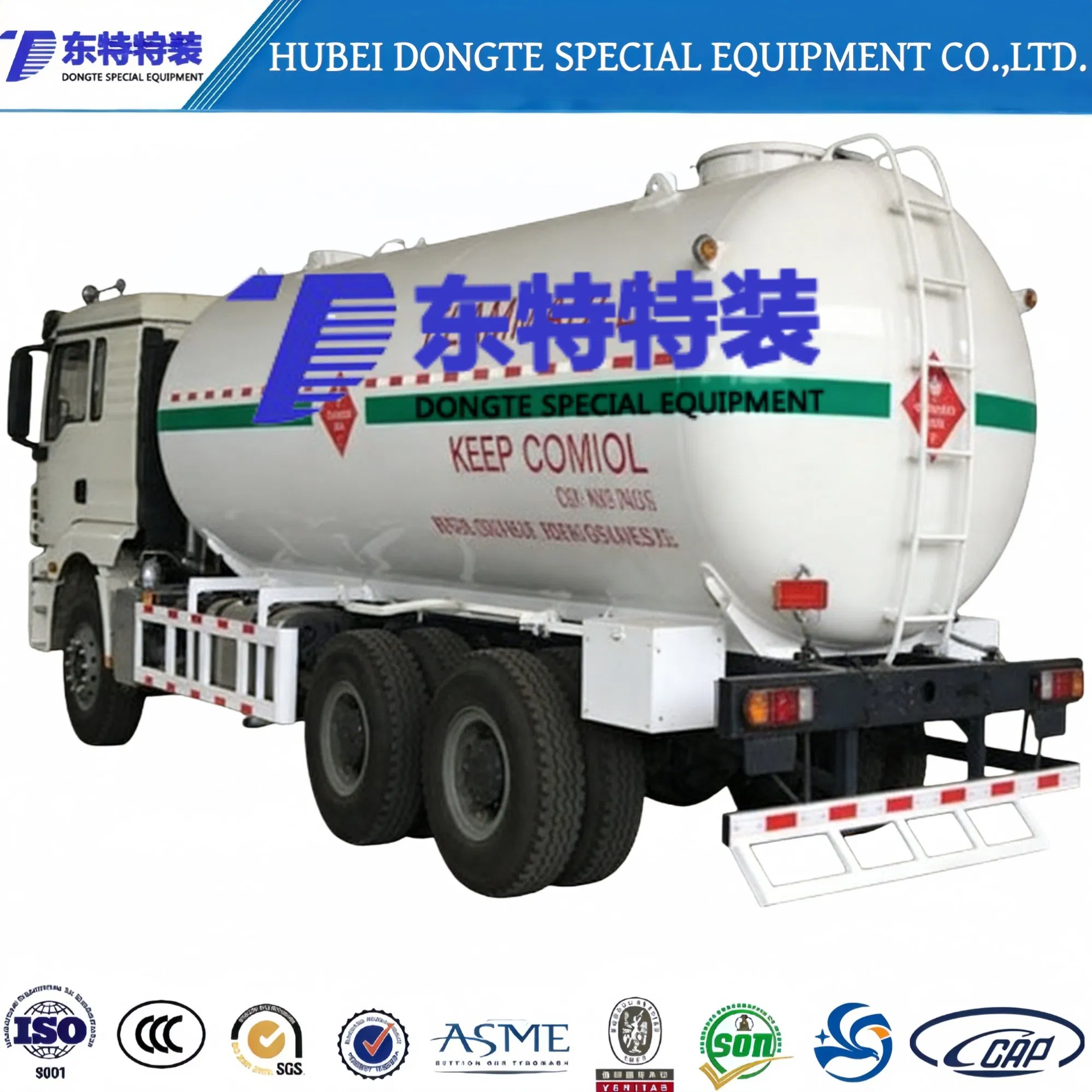 Customizable LPG Propane Bobtail Tank Truck with Pump System Durable Design for Rural and Urban Gas Delivery
