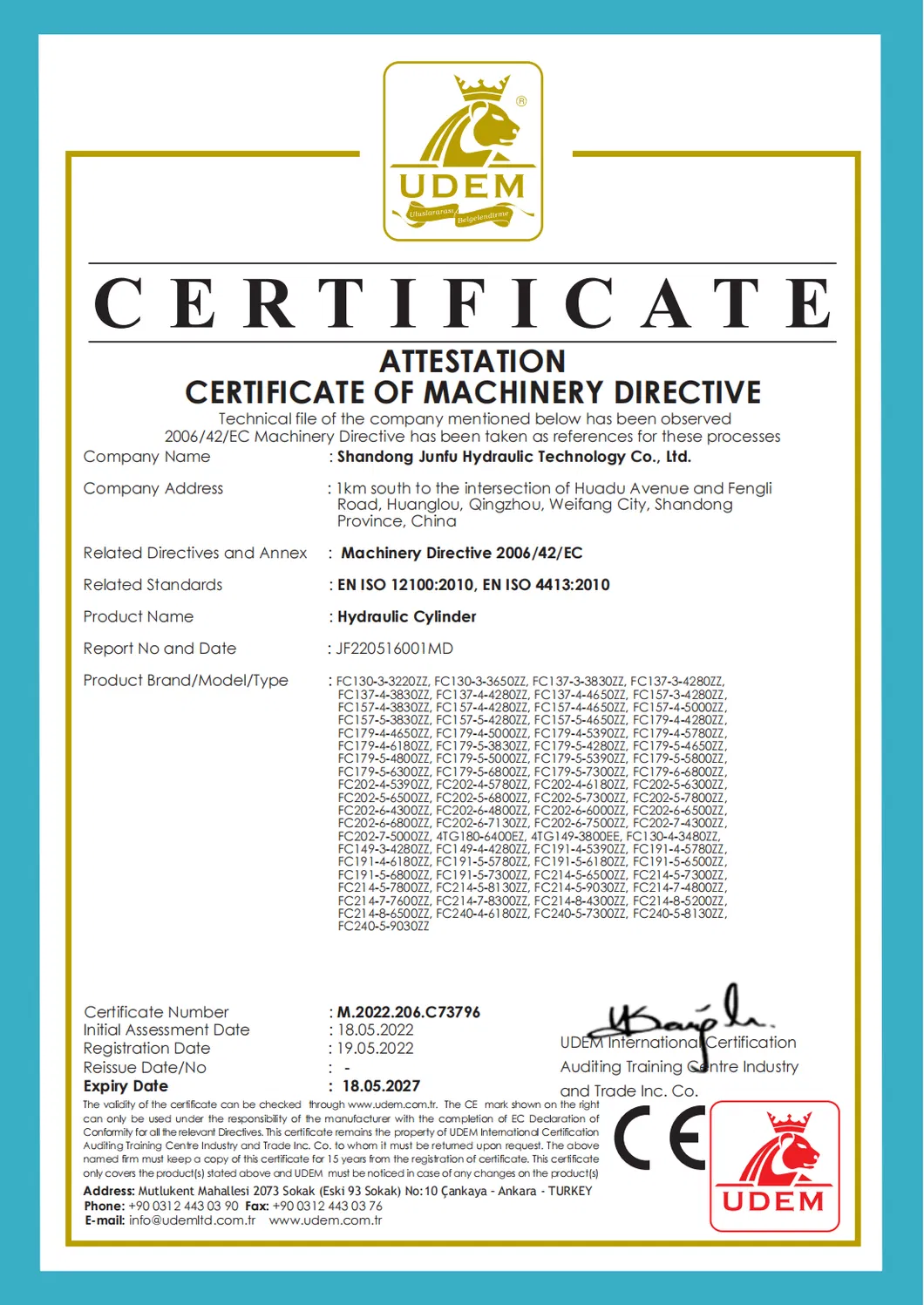 CE Certificate