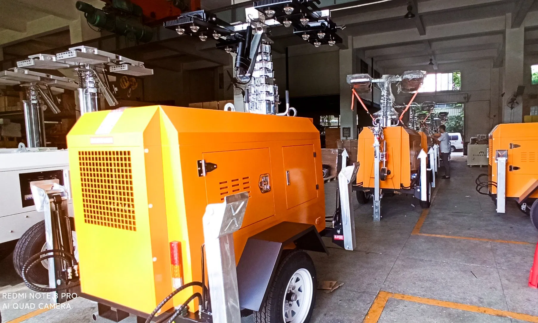 Sistema de Elevação de Grau Industrial Gerador Diesel Torre de Luz