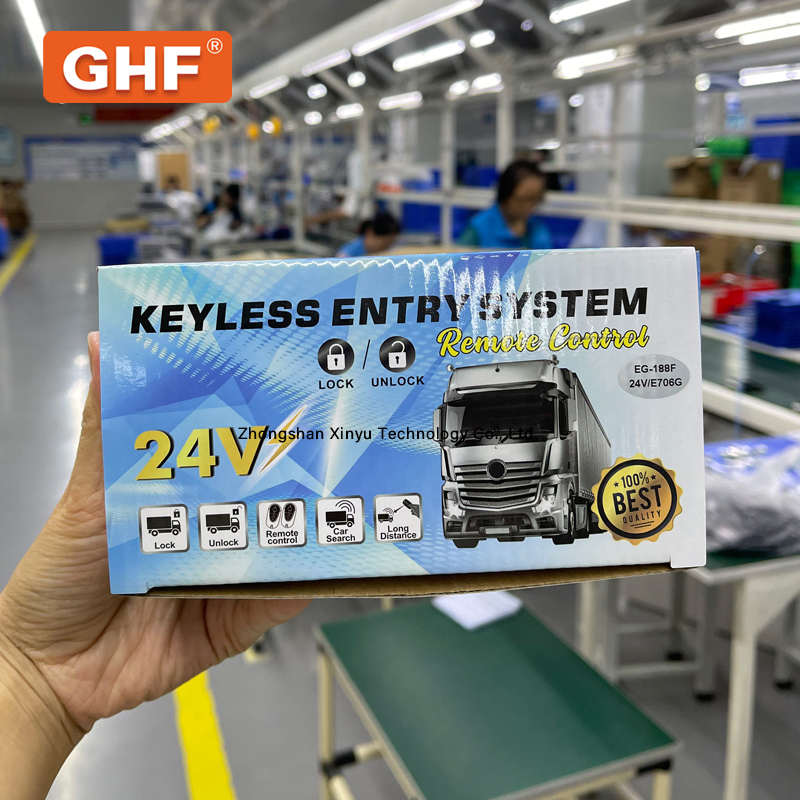 Milano 24V Peças de Caminhão Kit de Fechadura Central Remota Sistema de Entrada Sem Chave para Caminhão Pesado Volvo 2 Remotos Ajuste Universal