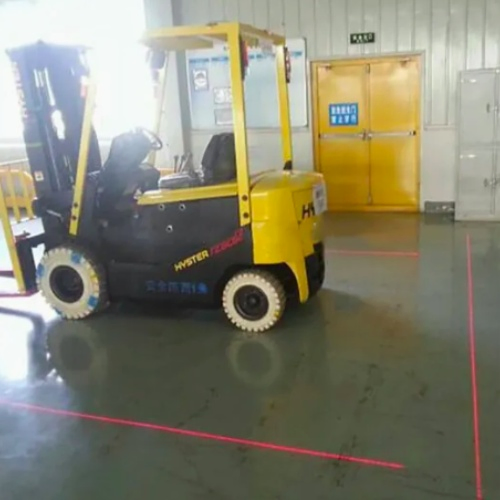 Luz de Advertência Laser RGB Vermelho Verde de Alta Visibilidade Industrial para Segurança de Armazém, Empilhadeira e Travessia de Pedestres