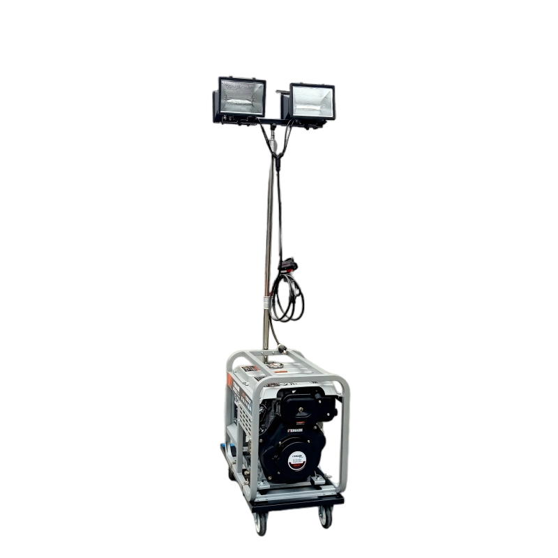 Conjunto de Gerador Diesel com 1000W Unidade de Iluminação de Emergência com Lâmpada Halógena para Veículos