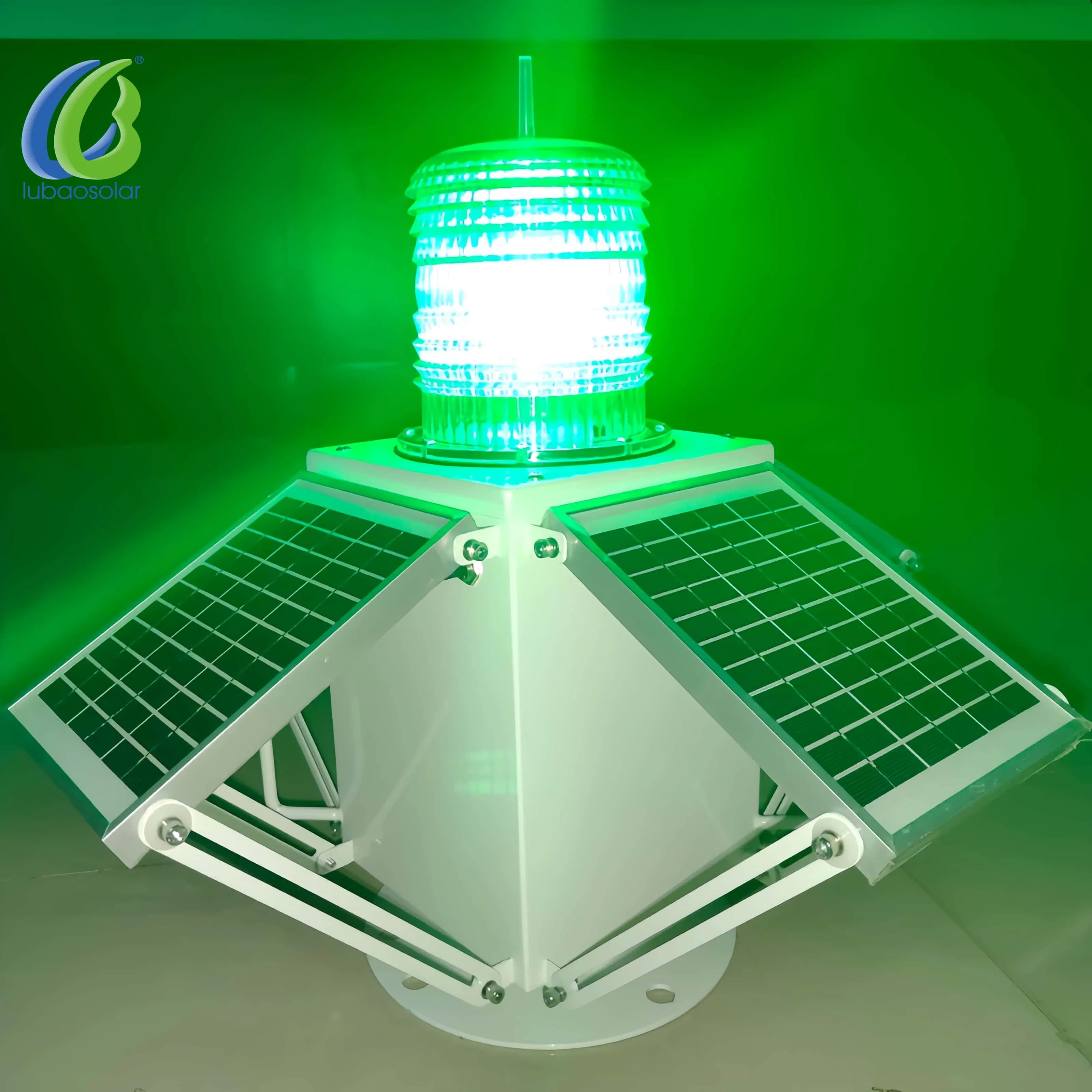 Lanterna de Obstrução de Navegação Solar LED para Barco Marinho 360 Graus