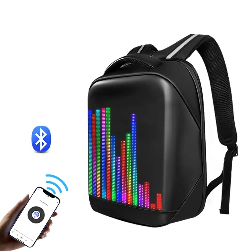 Mochila com Tela LED Programável Colorida para Exterior