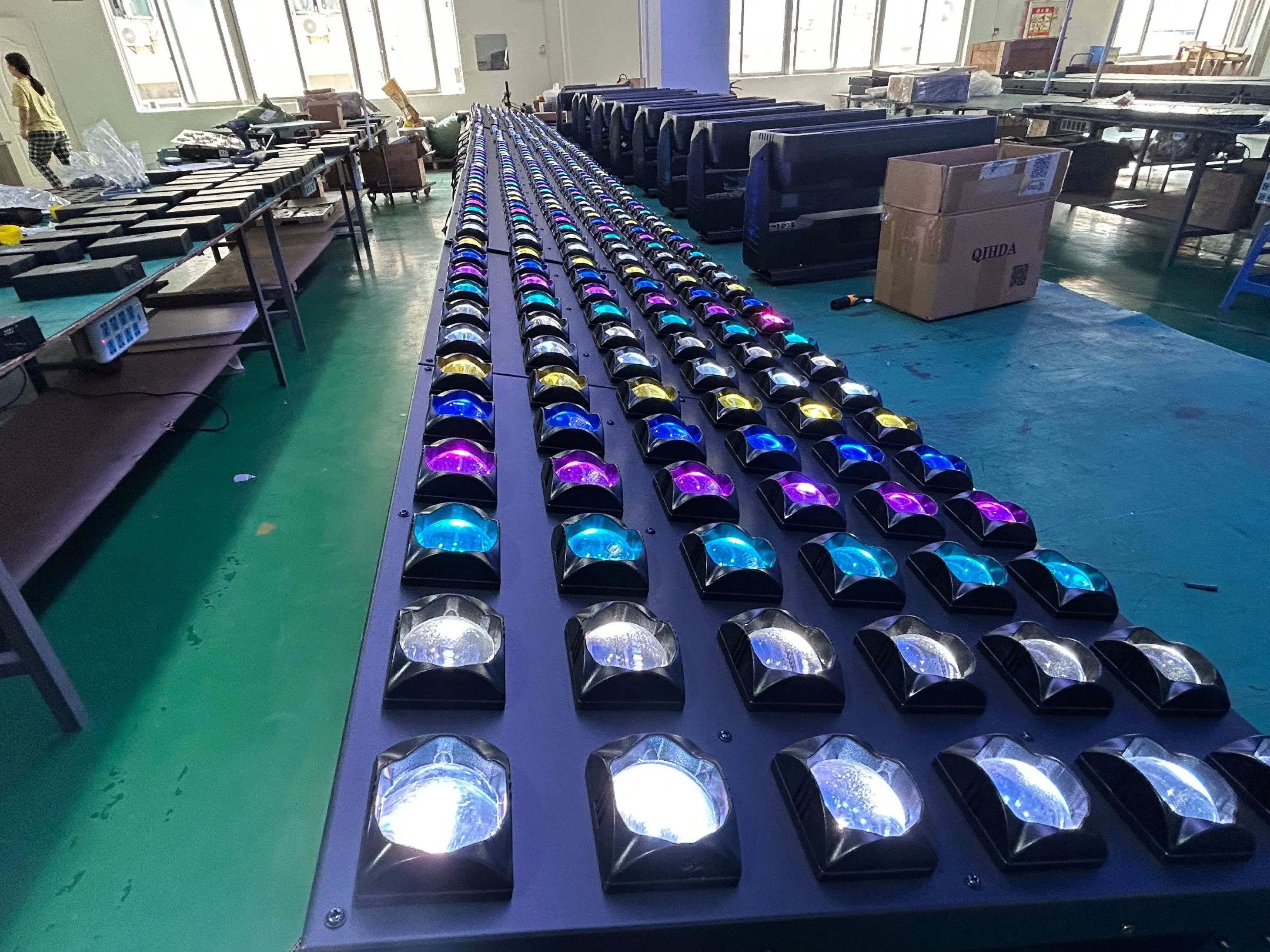Painel Diamond Smart Readyt com Controle Zigbee 2700K-6500K Estrutura de Alumínio CCT IP20 Luz Matriz LED RGBW para Aplicação de DJ