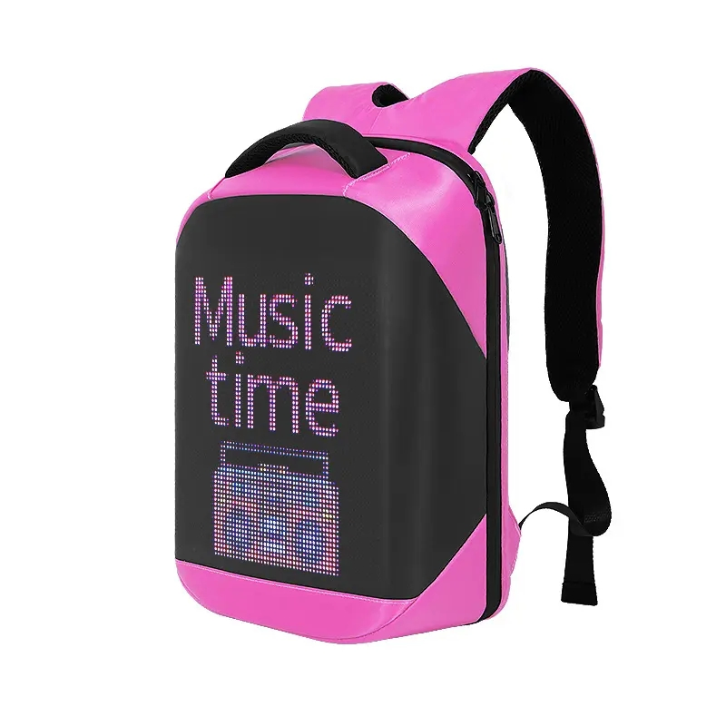 Mochila com Tela LED Programável Colorida para Exterior