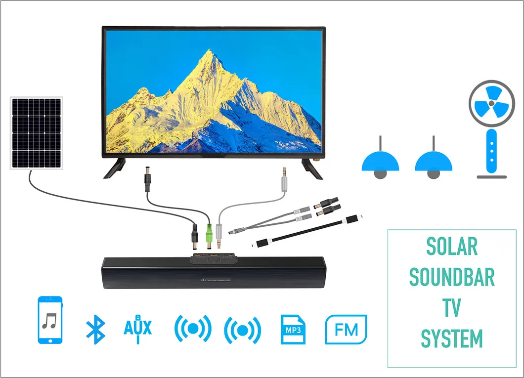Solar Soundbar Features