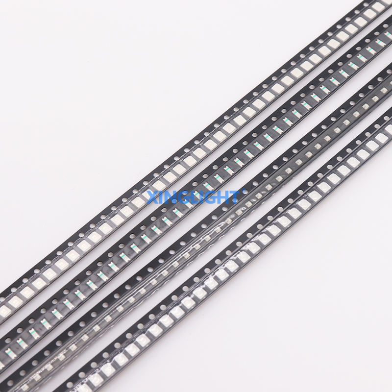 Lâmpadas LED IC integradas SMD Plcc programáveis inteligentes 2835 para matrizes de fita