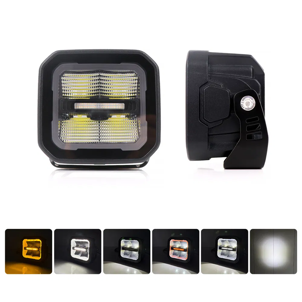 Nova 3 Polegada 40W P8 Luz de Trabalho LED Cor Branca +DRL Iluminação Externa Automotiva com Máscara para Jeep 4*4 SUV Caminhão