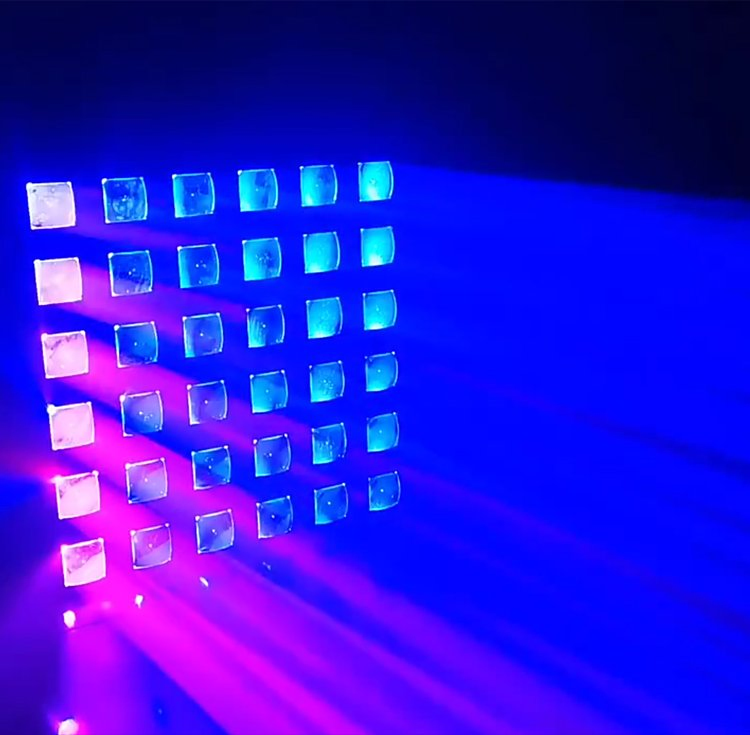 Painel Diamond Smart Readyt com Controle Zigbee 2700K-6500K Estrutura de Alumínio CCT IP20 Luz Matriz LED RGBW para Aplicação de DJ